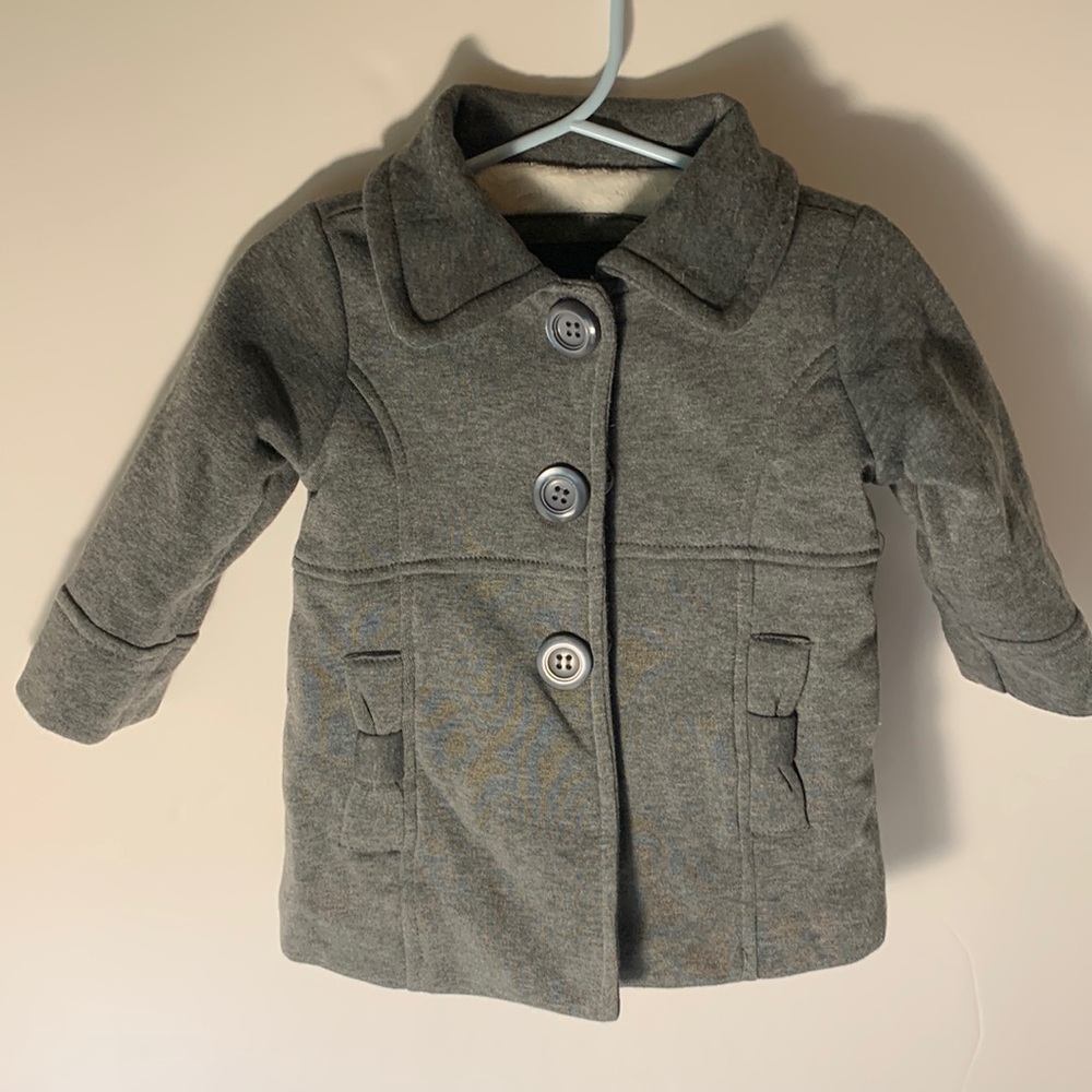 NWOT me jane mini gray lined pea coat